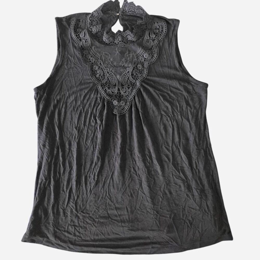 No-brand Women's Black and Grey Blouse